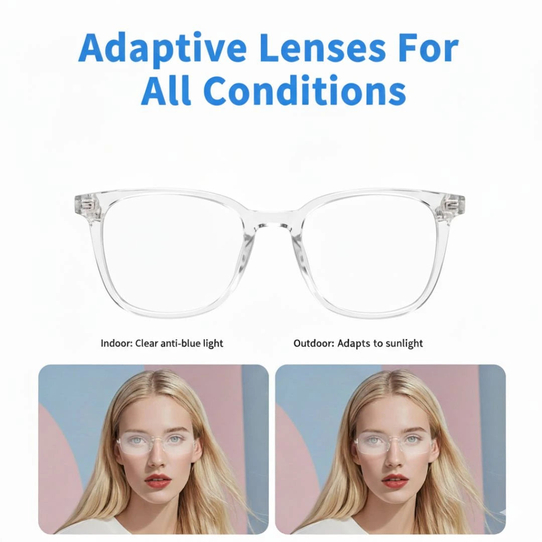 ClarityX AI Smartglasses | Dual 8MP Cameras | Touch + Voice Controls