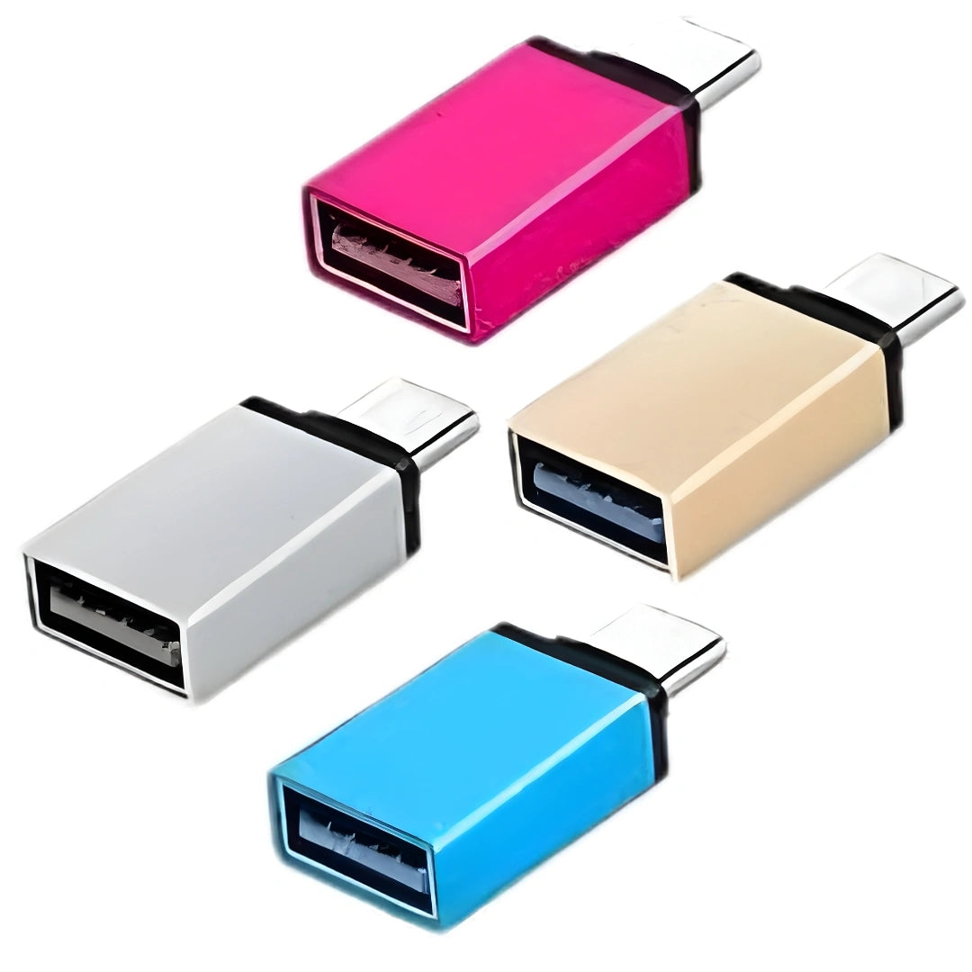 Tecmarx USB Type-A to Type-C OTG Adapter Connector | 5Gbps Fast Transfer | Fast Charging