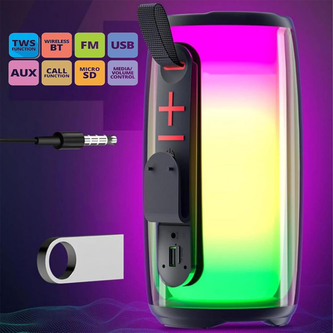 TecMarx Jumbo Bluetooth Audio Speaker | 5 Hr Playtime | 30 Watts | Multicolor RGB on full body | IPX Water Resistant