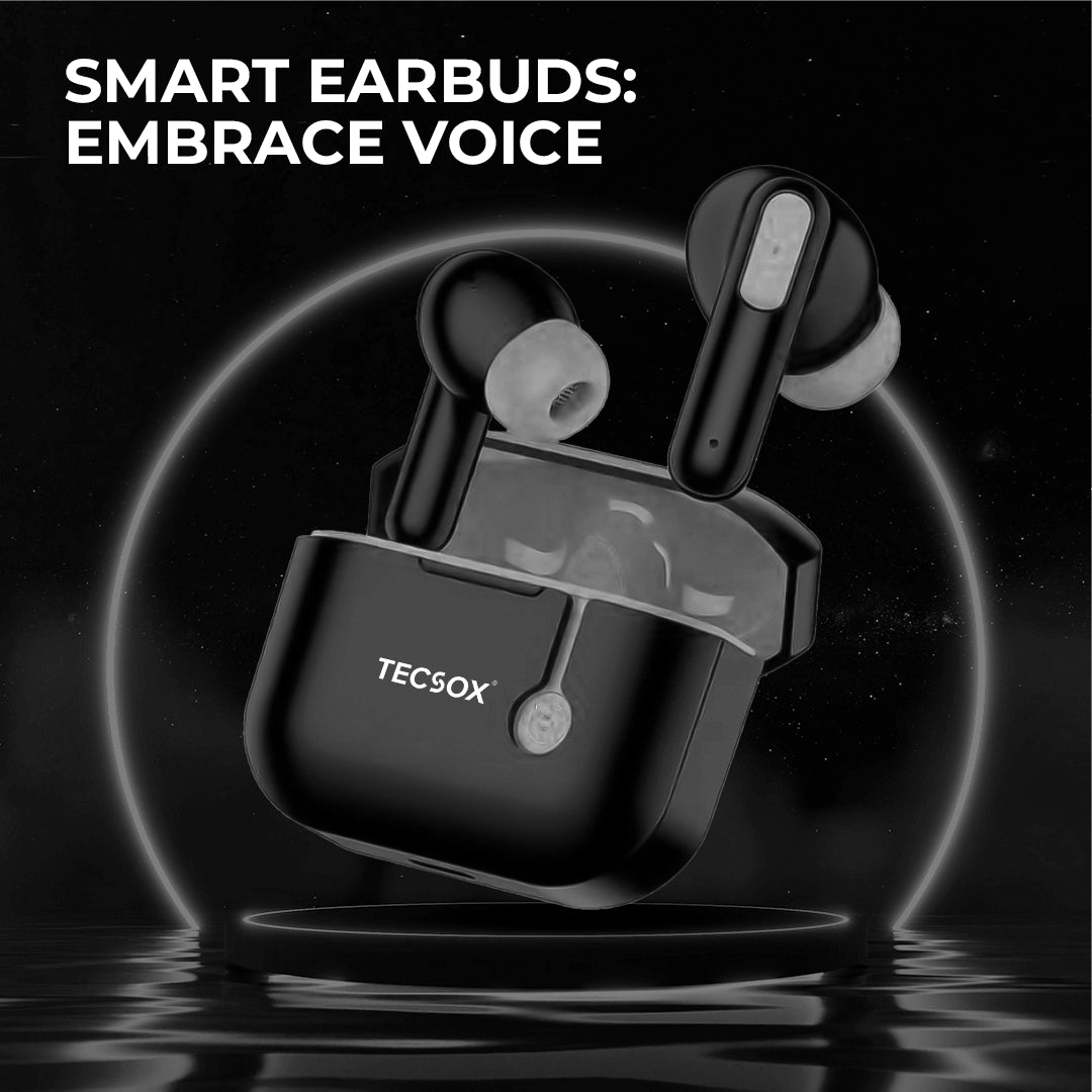 TecMarx Pro 1 Bluetooth Earbuds | 30 Hr Play Time | Built in ENC Mic | Embrace Voice | IPX Water Resistant