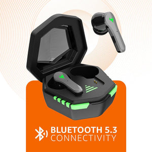 TecMarx Xtreme Bluetooth Earbuds | 40 Hr | Ultra low Latency | IPX Water Resistant - TECMARX