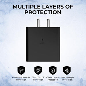TECMARX PD Charger || 65 Watt Output || With 65W Type C to C Cable | Supports Samsung, OPPO, Vivo, Xioami - TECMARX