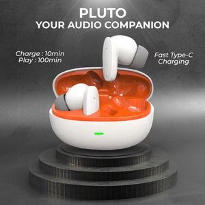 TecMarx Pluto Bluetooth Earbuds | 30 Hr Play Time | Ultra Light Weight | IPX Water Resistant - TECMARX