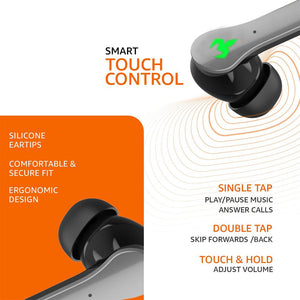 TecMarx Xtreme Bluetooth Earbuds | 40 Hr | Ultra low Latency | IPX Water Resistant - TECMARX