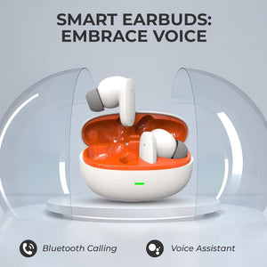 TecMarx Pluto Bluetooth Earbuds | 30 Hr Play Time | Ultra Light Weight | IPX Water Resistant - TECMARX