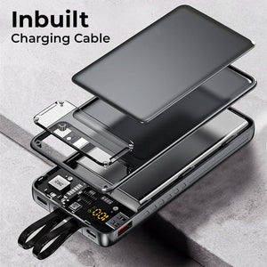 TecMarx Force Pro 10000mAh Power Bank | 25W Output | Numeric Indicator - TECMARX