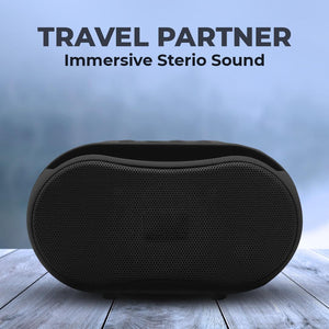 TecMarx Thunder Bluetooth Speaker | 8 Hrs Playtime | High Bass | With phone Stand | IPX Water Resistant - TECMARX