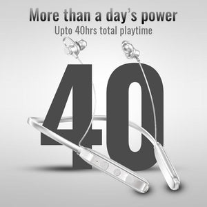 TECMARX Verve Bluetooth Neckband | 40 Hr Play time | 13mm Driver | HD Bass Stereo Sound - TECMARX