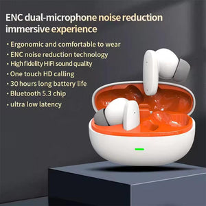 TecMarx Pluto Bluetooth Earbuds | 30 Hr Play Time | Ultra Light Weight | IPX Water Resistant - TECMARX