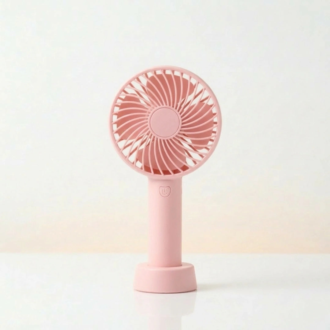 Tecmarx Breeze One Portable Handheld Fan | 3 Hour LED Indicator | Quiet Cooling
