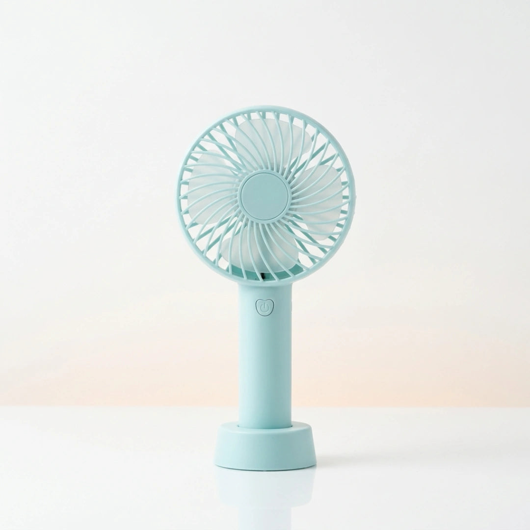 Tecmarx Breeze One Portable Handheld Fan | 3 Hour LED Indicator | Quiet Cooling