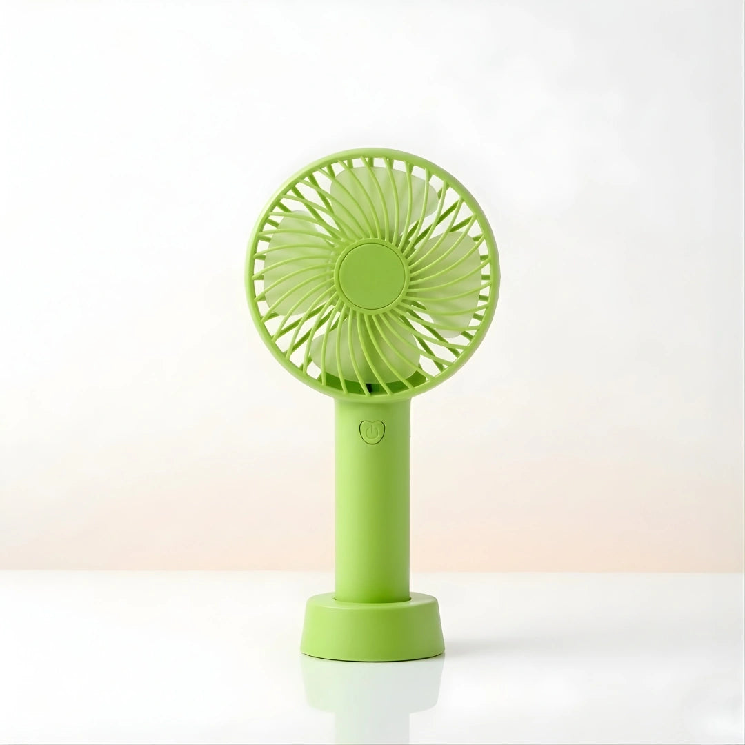 Tecmarx Breeze One Portable Handheld Fan | 3 Hour LED Indicator | Quiet Cooling