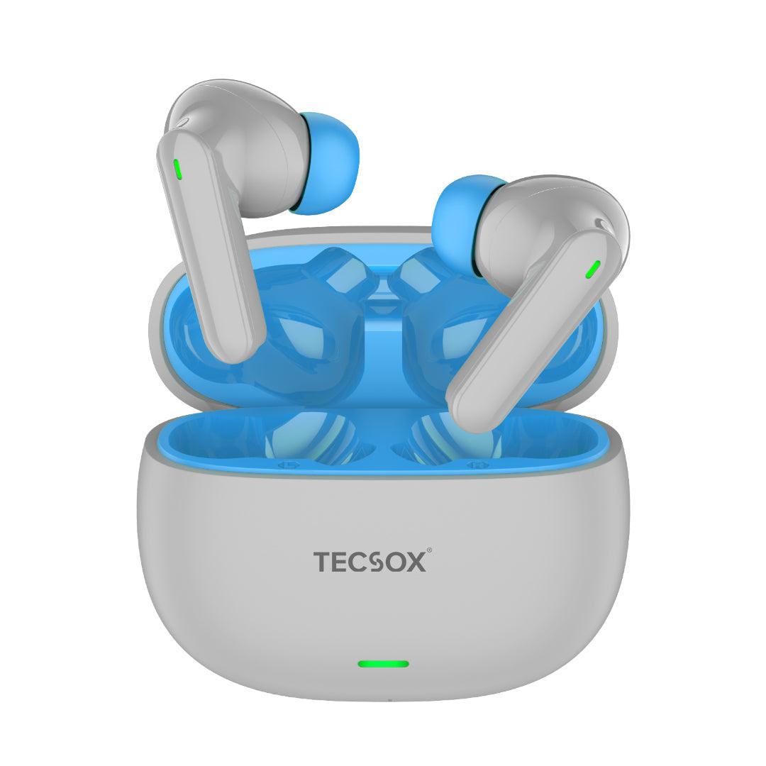 TecSox AudioX Bluetooth Earbuds | 40 Hr | Powerful Bass | Ultra light weight | IPX Water Resistant - TECMARX