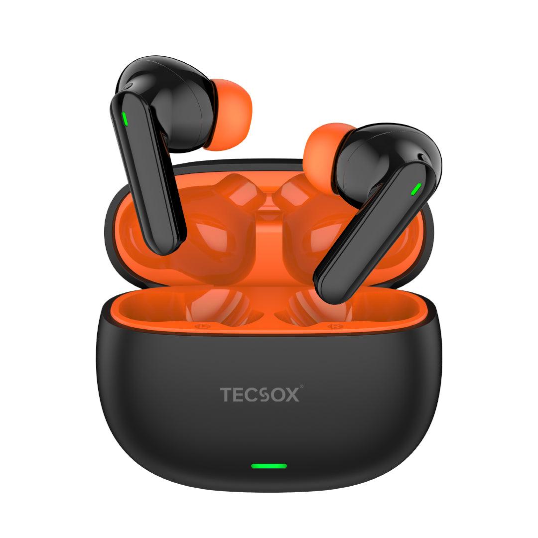 TecSox AudioX Bluetooth Earbuds | 40 Hr | Powerful Bass | Ultra light weight | IPX Water Resistant - TECMARX