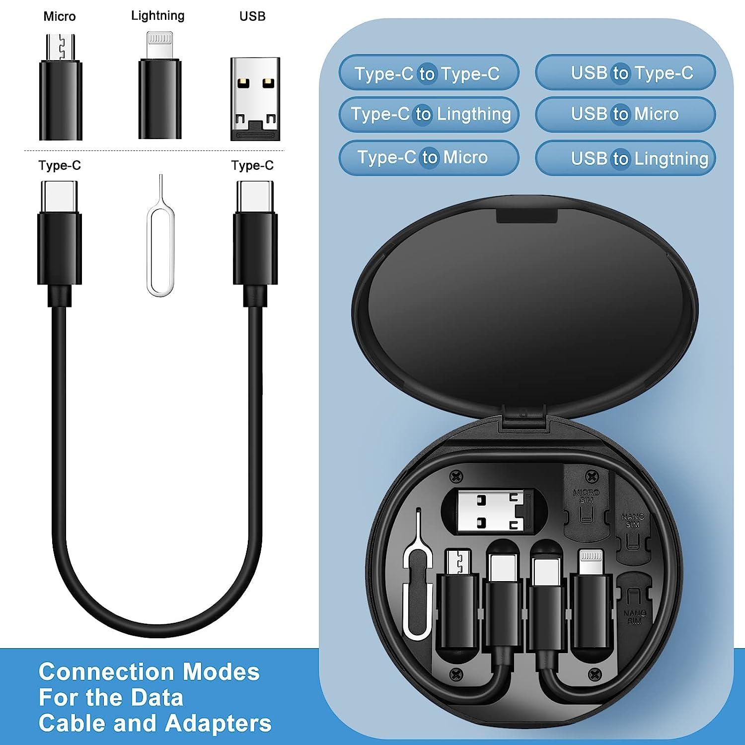 TecMarx Type C kit | All Kind Of Cable Support | Portable | With Phone Stand