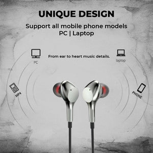 TecMarx Type C Wired Earphone | Voice Assistant | Multifunctional Button Control | Support All Devices - TECMARX