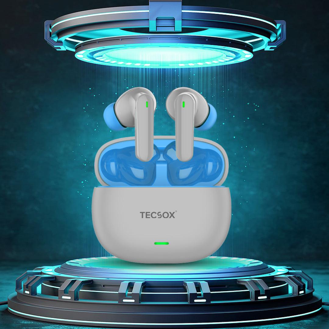 TecSox AudioX Bluetooth Earbuds | 40 Hr | Powerful Bass | Ultra light weight | IPX Water Resistant - TECMARX