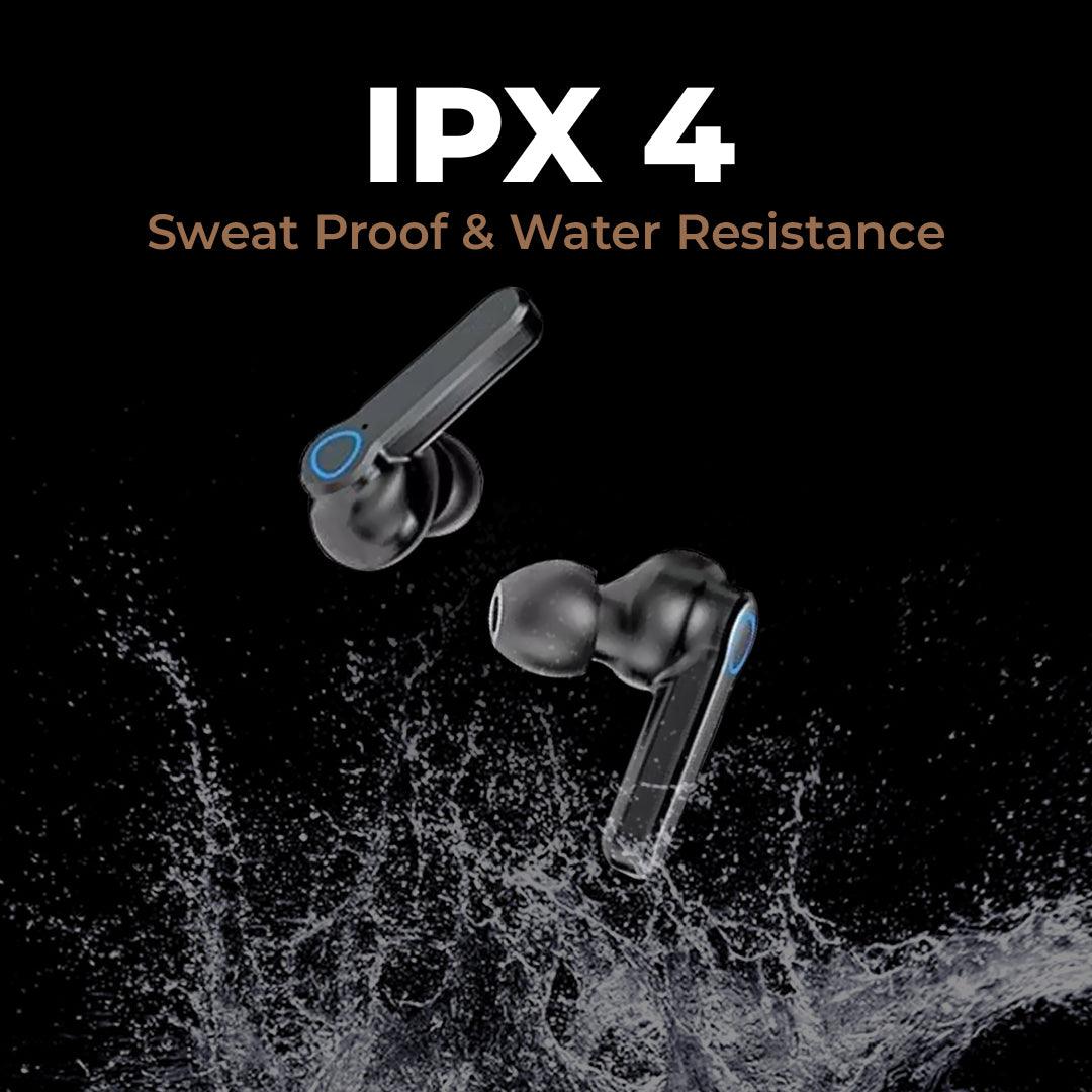 Max 19 Bluetooth Earbuds | 10 Hr | Balance Audio | Power Bank Capacity | IPX Water Resistant | Superb Indicator - TECMARX