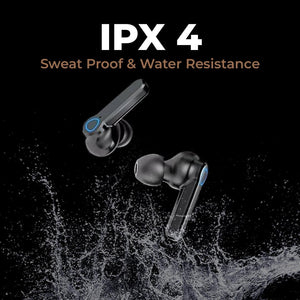 Max 19 Bluetooth Earbuds | 10 Hr | Balance Audio | Power Bank Capacity | IPX Water Resistant | Superb Indicator - TECMARX