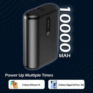 TECMARX 25W PD Powerbank | 10000 mAh Fast Charging | Attached Type C Cable - TECMARX