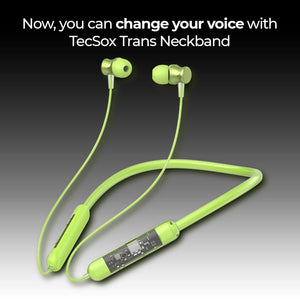 TecMarx Verve 300 Bluetooth Neckband | 30 Hr | Powerful Bass | IPX Water Resistant - TECMARX