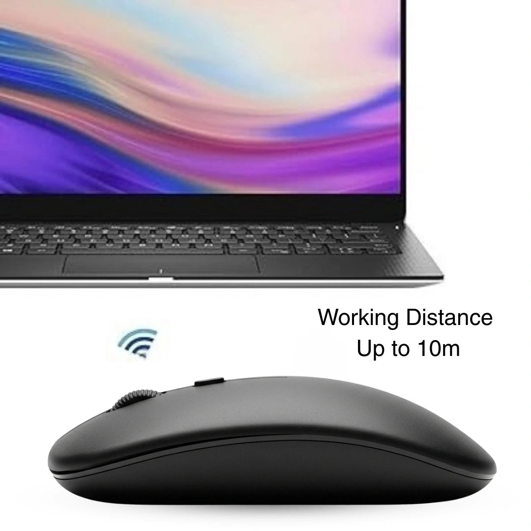 Tecmarx Glider 221 Wireless Mouse  | Rechargeable | Silent Click
